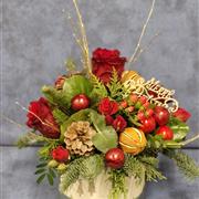 Classic Gold and red Hatbox