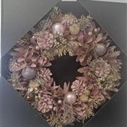 artificial Pink wreath ring