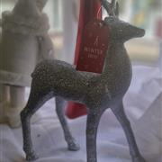 Sparkling silver ornament